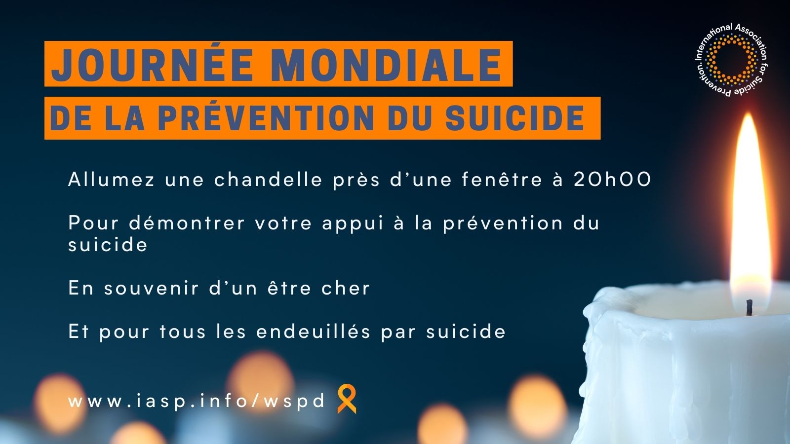 10 Septembre 2021 – 19e Journée Mondiale De La Prévention Du Suicide